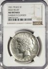 1921 P Peace $1 90% Silver KM 150 Key Date 1st Year NGC High Relief AU Details