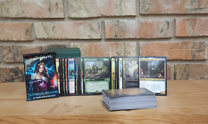 Magic 100 Card Commander Lot - Rares +Foils +Legendary +Booster Pack + Deckbox