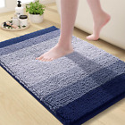 Bathroom Rug Chenille Absorbent Shaggy Non-Slip Backing Sizes and Colors