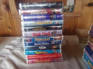 Disney Vhs Lot Of 12 Disney Movie. All Tested And Work. See Description
