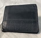 GUCCI Gray Leather Bi Fold Wallet  W/ Gucci Stripe On Bottom (See Description)