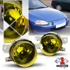 Golden Yellow Lens Replacement Fog Light OE Bumper Lamp for 93-97 Honda Del Sol