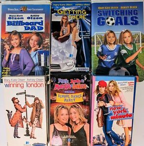 New ListingVintage 1990s 90s VHS Mary Kate & Ashley Olsen Lot of 6 Video Movies Dualstar WB