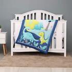 Dinosaur Crib Bedding Set for Boys 3 pcs(Blue)