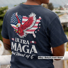 Ultra MAGA Shirt Proud Of It Funny Anti Biden American Flag T-Shirt Trump 2024