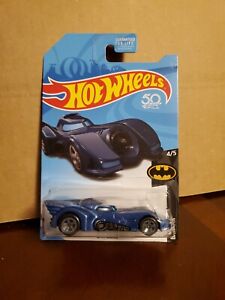 Hot Wheels 2018 50th Anniversary Treasure Hunt Batman #4/5 Batmobile Blue