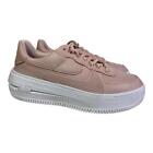 Nike Air Force One Platform Low Pink Leather Women size 9