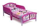 Toddler Girls Bed Disney Minnie Mouse Plastic Kids Pink Bed Frame Side Rails New