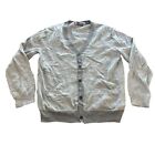 Vintage Chaps by Ralph Lauren Cardigan Gray Mens Size M V-Neck Long Sleeve