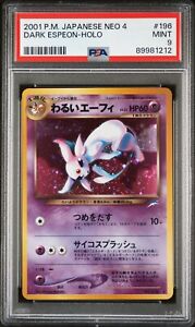Dark Espeon #196 Neo 4 Holo Rare Vintage Japanese Pokemon TCG Card PSA 9 MINT