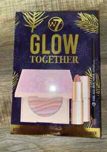 W7 GLOW TOGETHER LIP CULTURE, AFTERGLOW BLUSH & HIGHLIGHT, THE A