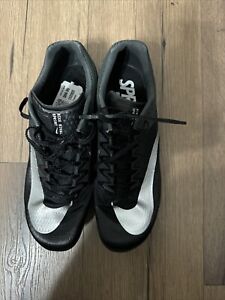 Nike Zoom Rival Sprint Track Field Shoes Black Silver Men's 11.5 NEW
