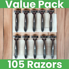 Vaylor Disposable Razors for Men 3 Blade 105-Pack Smooth Shaving Sensitive Skin