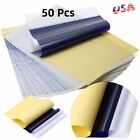 50PCS Tattoo Transfer Paper Carbon Thermal Stencil Tracing Hectograph USA