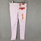 Levi's Juniors 710 Super Skinny Colored Jeans Size 12 Pink Denim 26W x 27L