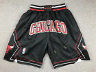 Hot Chicago Bulls Men Black Swing Basketball Pocket Shorts