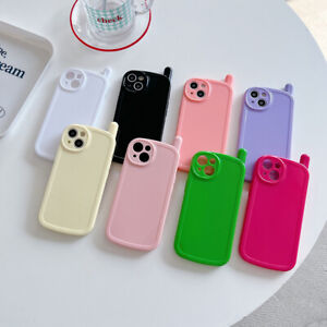 Retro Solid Color Phone Case Cover For iPhone 15 Pro Max 14 13 12 XSMax XR X 7 8