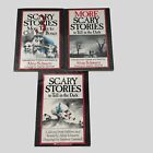 Lot 3 Scary Stories to Tell in the Dark Alvin Schwartz Horror Vintage Scholastic