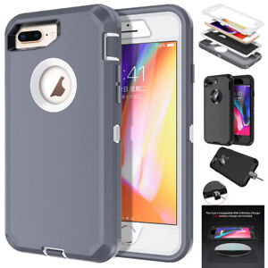 For Apple iPhone 7 Plus/8 Plus /7 /8 Heavy Duty Shockproof Case Screen Protector