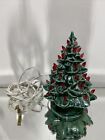 VTG. Mold Ceramic Lighted Christmas Tree with Base 7 1/2”