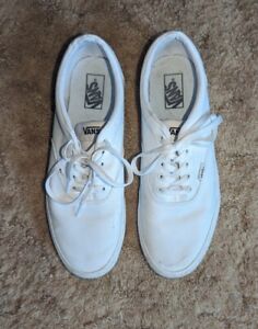 Used Vans Off the Wall White Authentic Classic Sneakers Unisex Canvas Shoes