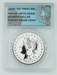 2022-CC Privy ANACS RP70DCAM Morgan Silver Dollar First Strike