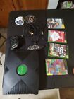 Microsoft Xbox Black Console, With Control And DVD Remote, 6 Games Tested Works