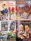 Lot of 4 Plastic Canvas PATTERNS Flower Garden Vegetable Seed Packs 50+ Designs