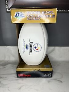 New ListingPittsburgh Steelers Super Bowl XLIII Official Size Wilson The Duke Football NIB