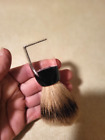 VINTAGE STAG LUCITE SHAVE BRUSH STERLIZED SET IN RUBBER PURE BADGER B1193