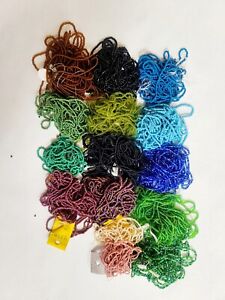 glass seed beads lot mixed, Multicolor Jewelry Supply, Craft Supply