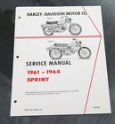1963 Harley-Davidson 1961-1964 SPRINT Service Manual Supplement #99492-64 UNUSED