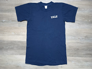 60s 70s YALE University vtg  T Shirt Ivy League College simple all Cotton 1960s
