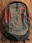 The North Face Backpack Jester Gray Red Camping Hiking School Business Work