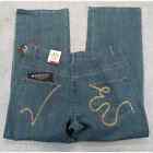 Ecko Unltd Jeans 36X30 Baggy Fit Rhino Brand Denim Y2K Hip Hop Streetwear Cotton