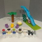 LEGO DUPLO PLAYGROUND PARK SLIDE 4 MINIFIGURES + 3 ANIMALS + PLANTS + MORE