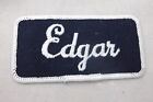 EDGAR  USED EMBROIDERED VINTAGE SEW ON NAME PATCH TAGS ASSORTED COLORS