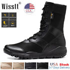 Mens Military Tactical Work Boots Army Desert Combat Shoes Hiking Durable Size