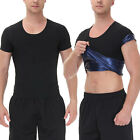 Men's Sauna Hot Sweat Heat Trapping T-shirt Fat Burner Singlet Workout Shapewear
