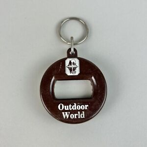 New ListingVTG Outdoor World Keychain Advertising Keyring Fob, New Jersey Bottle Opener