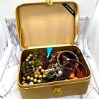Rich’s Gold Fabric Box Full of Jewelry All in Wearable Condition Fashion & Vtg