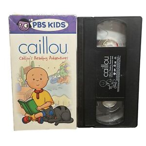 Caillou - Caillous Reading Adventures VHS 2002 PBS Kids Classic Cartoon Film