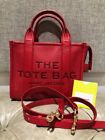 Authentic MARC JACOBS THE TOTE BAG Red Leather Tote Crossbody