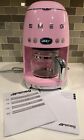 Smeg Pink Drip Filter Coffee Machine Open Box with Manual 50's Retro Style