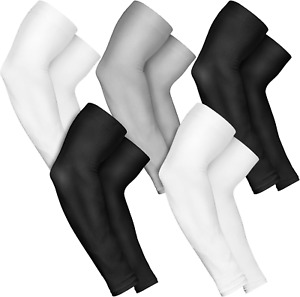 5 Pairs Arm Sleeves for Men Women, Compression Tattoo Sleeve Cover up for Basket
