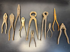 Lot of 10 Vintage Pliers and Snips Ferrier and Blacksmith ☆ Antique Plier