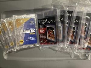 LOT 11  NEW- 7 Ultra Pro & 4 Card Pro One-Touch Magnetic Card Holder 35pt PoinT