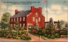 Postcard PA 11 Miles East of Uniontown Fort Necessity Museum on Route 40 1947 F2