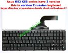 NEW for Asus X55A X55C X55 X55VD X55A X55C X55U X55VD K53 K53E K53S keyboard RU