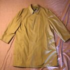 Mens Vintage Lord Forecaster Courier Brown Trench Coat Size 42 R